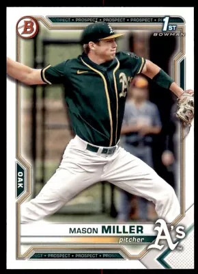 2021 Bowman Draft Base #BD-85 Mason Miller - Oakland Athletics • $0.99