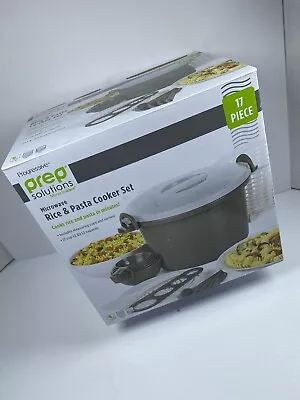 Prep Solutions By Progressive Microwave Rice & Pasta Cooker Set 17 Pcs BRAND NEW • $25