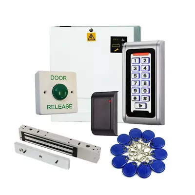 Access Control Proximity Code Keypad Entry Kit PSU Maglock & External Reader • £269