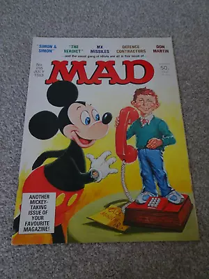 Mad Magazine 255 Micky Mouse UK Edition.July 1983 In Very Good Condition • £9.95