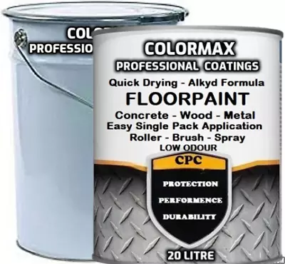 20 Litres Colormax Quick Drying Alkyd Floorpaint (+/- 140 Metres) • £89.50