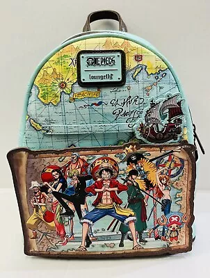 Loungefly Toei One Piece Luffy Gang Map Mini Backpack • $115