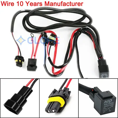 H27 880 Relay Wire Harness 40A C Fog Light Female Socket Plug Connector Lamp • $15.97