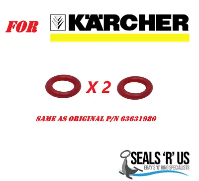 £2.75 • Buy Karcher Pressure Washer Trigger Gun Red O-Ring O Ring X 2