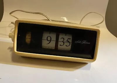 Vintage Seth Thomas Speed Read Lite Flip Alarm Clock  Model 815 Works • $99