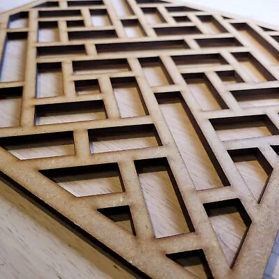 Geometric Style Decorative Screen Radiator Cabinet Square MDF Panel 2ftx2ft 007 • £16