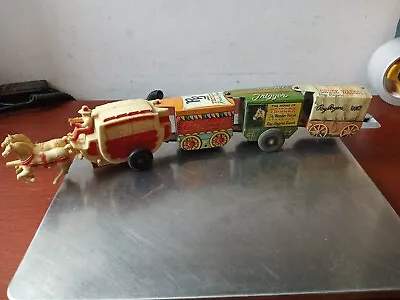 Vintage Roy Rogers Stagecoach Wagon Train Wind-Up Toy - By Marx 1950's • $50