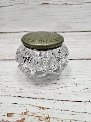Vintage Glass Dresser Vanity Jar • $32