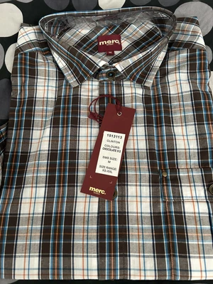 £12 • Buy Merc London “Clinton” Short Sleeve Chrcked Shirt, M, BNWT 