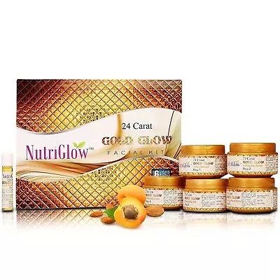 NutriGlow 24 Carat Gold Glow Facial Kit 250gm + 10ml • $33.98