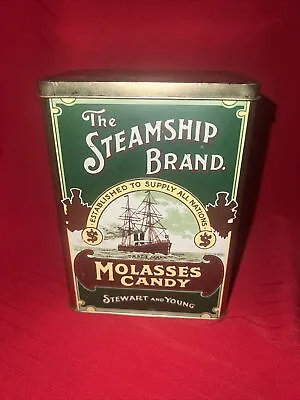 The Steamship Brand Molasses Candy Tin - Stewart & Young - Scottish Exhibition • $18