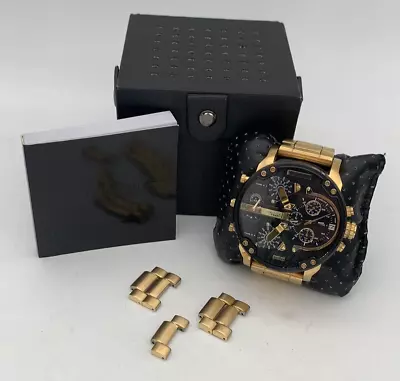 Mr. Daddy 2.0 Chronograph Watch Dz7333 - Black/gold • $225