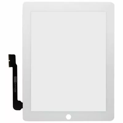 Screen Digitizer For Apple IPad 3 White Replacement Touch Front Glass Adhesive • £7.10