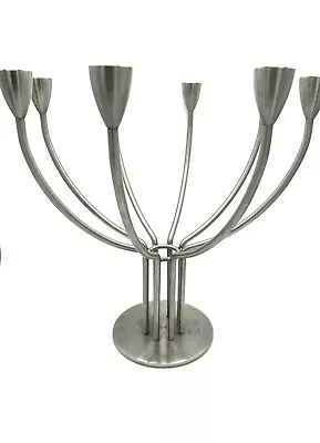 IKEA Stockholm K Hagberg/M Hagberg 8 Candelabra Brushed Stainless Steel • £29.18