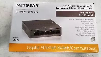 Netgear GS305 SOHO Switch Series 5-Port Gigabit Ethernet Switch • $5