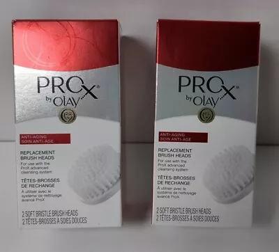 New 2 Olay PROx Facial Cleansing Brush Replacement Heads Advanced System 2 Pack  • $42.83