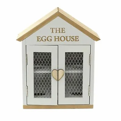 £16.99 • Buy Shabby Chic Wooden Egg House | Egg Storage Rack | Egg Cabinet - The Egg House