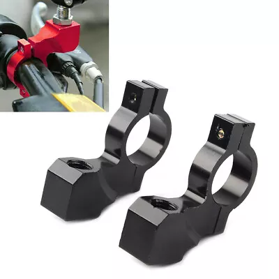 M10 7/8'' Motorcycle Handlebar Rearview Mirror Mount Bracket Clamp Adapter Black • $11.28