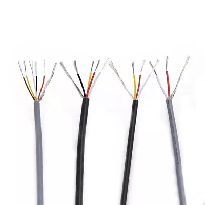 UL2547 Spiral Shielded Wire Tinned Copper PVC Cable 24/26/28AWG 2/3/4Core  • $1.95