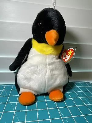 Ty  Original Beanie Buddy 1998 Waddle 10” Penguin Plush Stuffed Animal • $10