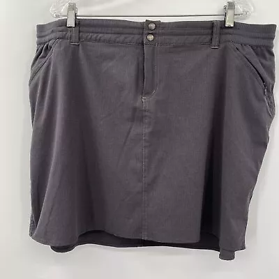 Kuhl Women's 20W Grey Knee Length Hiking Stretch Skort • $24.99