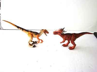 Lot 2 Tiger Velociraptor Legacy FLN68 & Stygimoloch FNB32 Jurassic World Mattel • $13.99