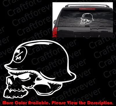 LARGE METAL MULISHA SKULL For Army Car Truck Window Vinyl Decal  USA SK002 • $16.99