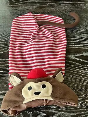 Cute Red And White Striped Monkey Dog Costume Size M • $6