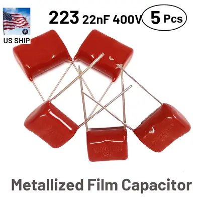 5pcs 223 22nF 400 V Metallized Polypropylene Film Capacitor | US Ship • $6.58