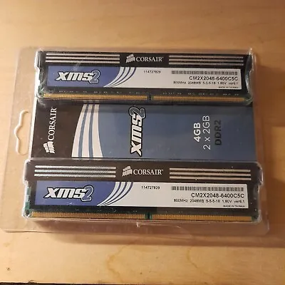 Corsair XMS2 4GB DDR2 6400 RAM (2 X 2GB Modules). • £39.99