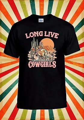 Long Live Cowgirls T Shirt Wild West Men Women Unisex Baseball T Shirt Top 3295 • £9.99