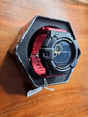 NWT Casio Mens G-Shock KC Chiefs Colorway G 9300GB-1 Solar Mudman Red Gold Black • $239.90