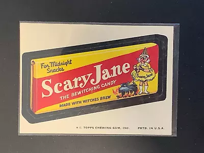 1974 Topps Wacky Packages Mary Scary Jane Halloween Candy 10th Series 10 EX+ • $1