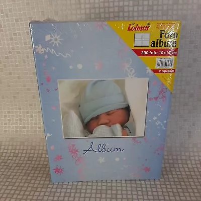 Baby 6x4 Photograph Album Slip In Bookbound General Blue New Holds 200 Photos • £12.99