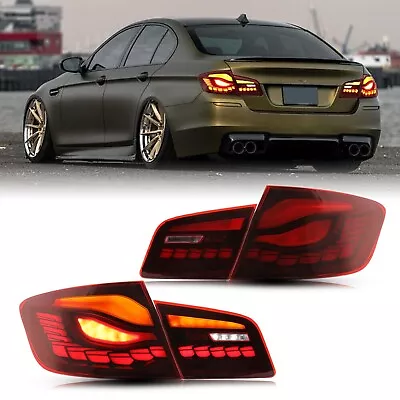 LED Tail Lights For 2011-2016 BMW 5 Series F10 F18 With Dynamic Animation • $179.99