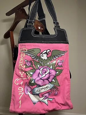 Tote Bag Ed Hardy Vintage Pink Tattoo Art Women’s Purse • $20