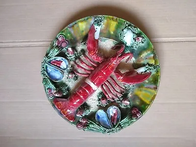 Vintage Alvaro Jose Lobster Plate After Bernard Pallisy In Superb Condition • £120