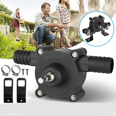 $8.69 • Buy Hand Electric Drill Pump Self Priming Diesel Oil Fluid Water Transfer Pumps Tool