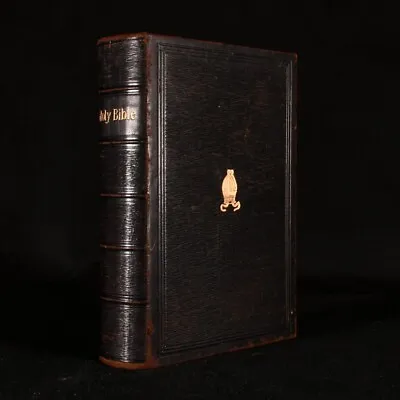 C1900 The Holy Bible Containing The Old And New Testaments Leather Bound • £182