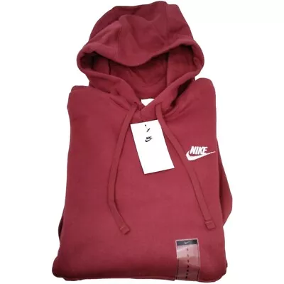 Nike Sportswear Fleece Hoodie Men's Maroon Red • $45.99