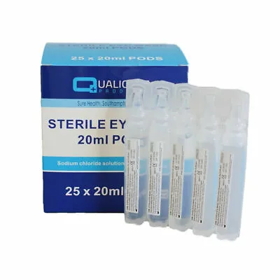 5 X 20ml STEROWASH Sterile SALINE EYE WASH SOLUTION Wound First Aid Refill • £4.99