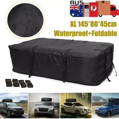 Car Roof Top Rack Carrier Cargo Bag Luggage Storage Cube Bag Travel Waterproof • $29.09