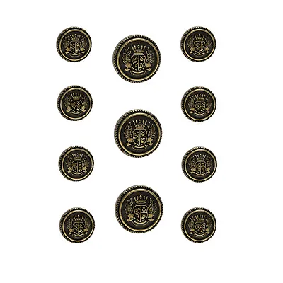 1set Lion Shield Metal Blazer Buttons Set For Suit Jacket Coat Clothing • $7.59