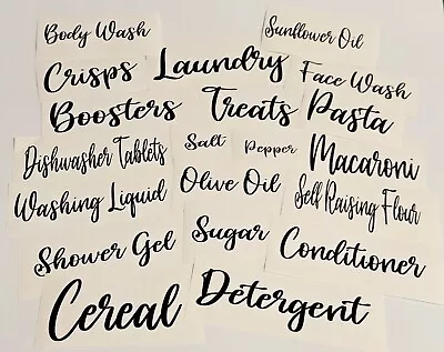 £1.90 • Buy Vinyl Decal Sticker Label Name Storage Box Jars Bottles Containers Mrs Hinch (7)