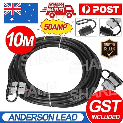 10M 50 AMP Extension Lead 6MM Twin Core Automotive Cable For Anderson Style Plug • $30.85