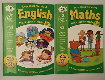 £5.99 • Buy Leap Ahead Maths And English Ages 7-8, (2 Books Set) Collection