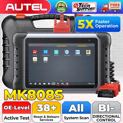 2024 Autel MaxiCOM MX808S PRO MK808S Scanner Bidirectional Scan Tool Key Coding • $467