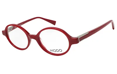 Modo 6007 Red Silver Handmade Women's Eyeglasses 47-19-145 W/Case • $73.50