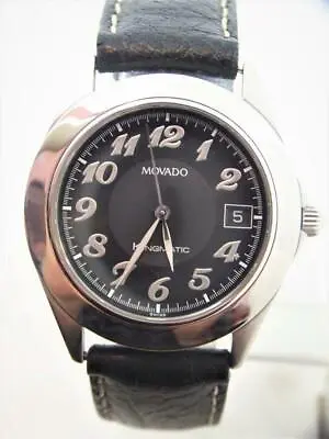 S/Steel MOVADO Kingmatic Date 37.5 Mm Watch Ref 84-D7-875* EXLNT* Great Runner • $599