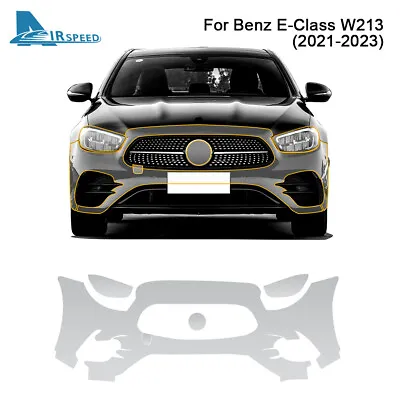 Front Bumper Precut Paint Protection Film For Mercedes Benz E Class 2021-2023 • $109.99